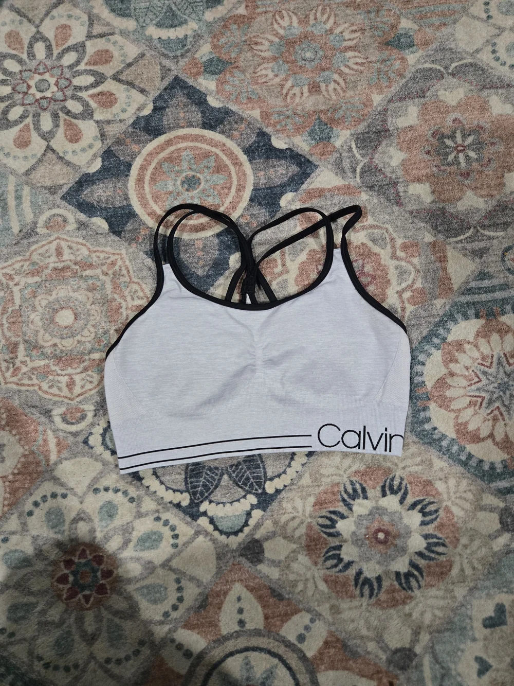 Calvin Klein Women’s Small Light Gray Performance Sports Bralette - Picture 1 of 6